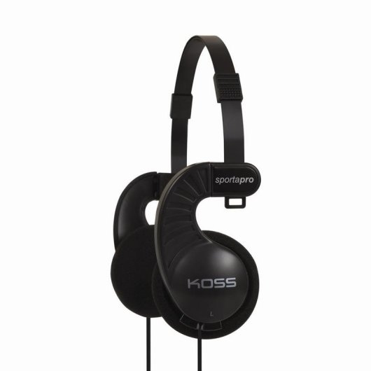 Auriculares Koss Sporta Pro con cable, conexión alámbrica, uso música, color negro