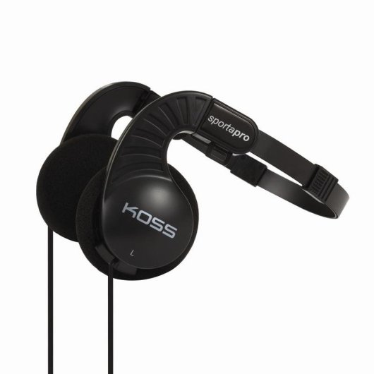 Auriculares Koss Sporta Pro con cable, conexión alámbrica, uso música, color negro