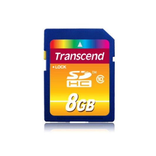 Scheda SD Transcend TS8GSDHC10 8GB Classe 10 30MB/s Nera