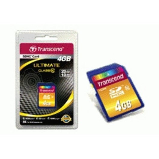 Scheda SDHC Transcend TS4GSDHC10 4GB Classe 10 30MB/s Nera