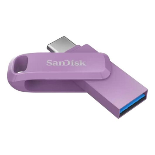 Unidad flash SanDisk Ultra Dual Drive Go 1 TB USB Type-C 3.2 Gen 1 Lavanda