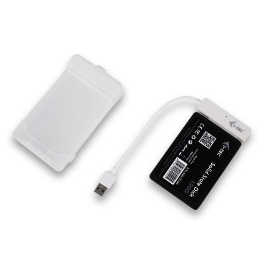 Custodia Esterna I-TEC MySafe USB 3.0 2.5'' Plastica Bianca con LED e Cavo Integrato