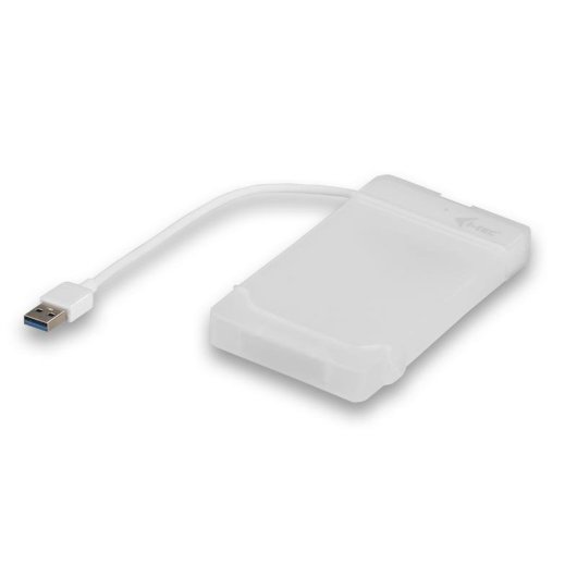 Custodia Esterna I-TEC MySafe USB 3.0 2.5'' Plastica Bianca con LED e Cavo Integrato