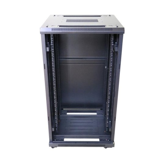 Rackschrank Extralink 22U 600x600 Schwarz auf Füßen