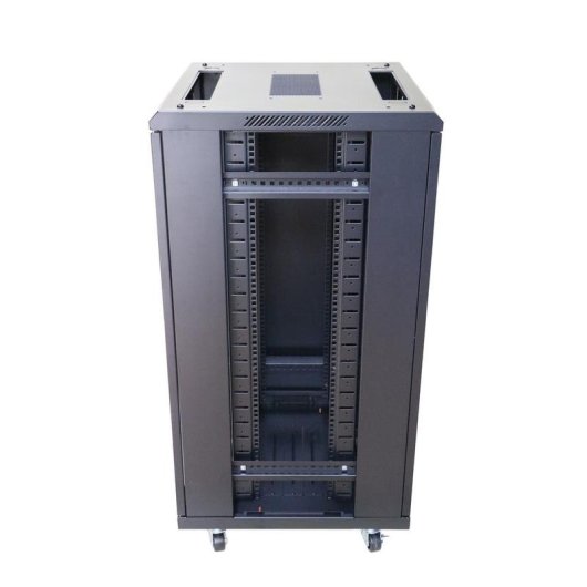 Rackschrank Extralink 22U 600x600 Schwarz auf Füßen