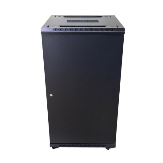Rackschrank Extralink 22U 600x600 Schwarz auf Füßen
