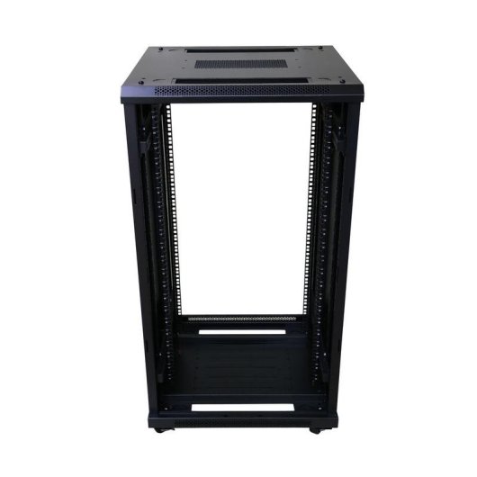 Rackschrank Extralink 22U 600x600 Schwarz auf Füßen