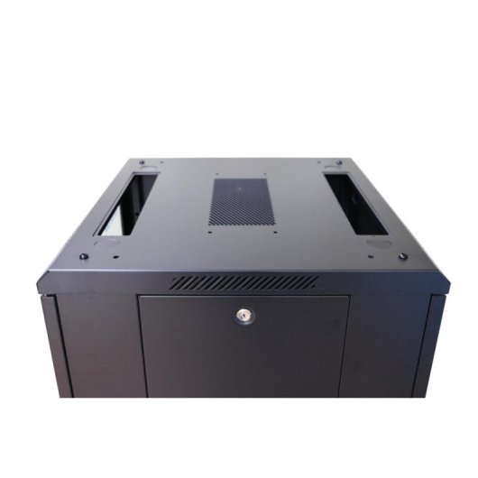 Rackschrank Extralink 22U 600x600 Schwarz auf Füßen