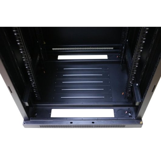 Rackschrank Extralink 22U 600x600 Schwarz auf Füßen