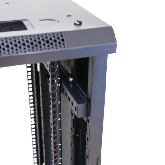 Rackschrank Extralink 22U 600x600 Schwarz auf Füßen