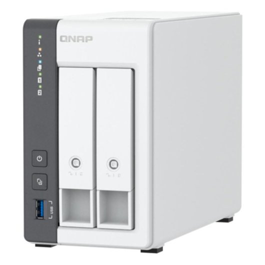 Servidor NAS QNAP TS-216G Torre 2 Bahías 4GB RAM 2,5GbE ARM Cortex-A55 Hot-Swap