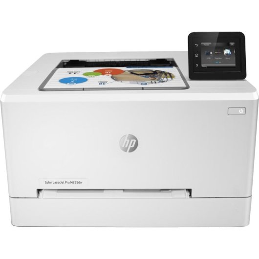 Impresora Láser Color Wi-Fi HP Color LaserJet Pro M255dw con impresión dúplex y pantalla táctil