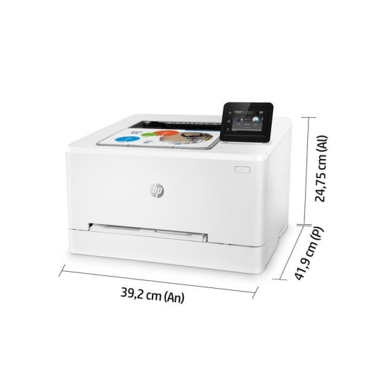 Impresora Láser Color Wi-Fi HP Color LaserJet Pro M255dw con impresión dúplex y pantalla táctil