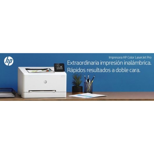 Impresora Láser Color Wi-Fi HP Color LaserJet Pro M255dw con impresión dúplex y pantalla táctil