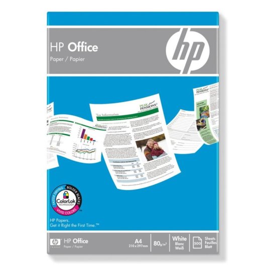 Papier für Drucker HP A4 500 Blatt 80 g/m²