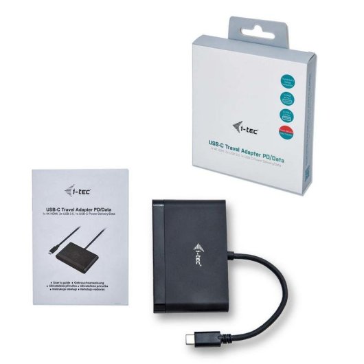 Adaptador USB-C a HDMI con Power Delivery i-TEC Travel Adapter PD/Data