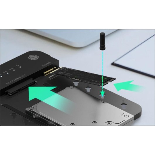 Anschlussbasis Icy Box IB-2915MSCL-C31 USB 3.2 Type-C für Festplatten und SSDs