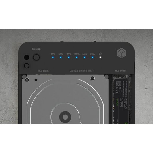 Anschlussbasis Icy Box IB-2915MSCL-C31 USB 3.2 Type-C für Festplatten und SSDs