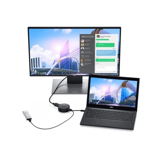 Base para portátil Dell DA300 USB-C com Ethernet e HDMI