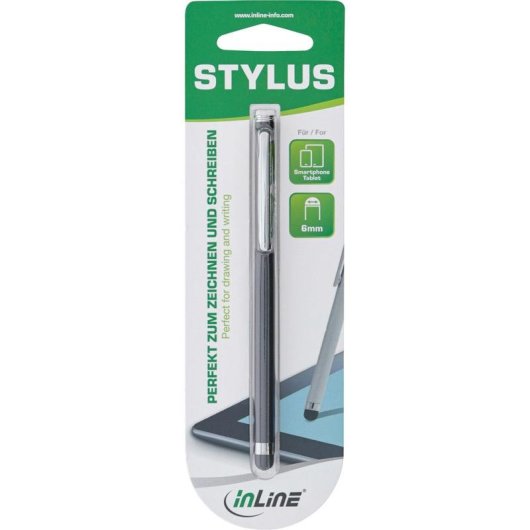 Lápiz Digital InLine 55467S Noir Alu 9 g 6 mm