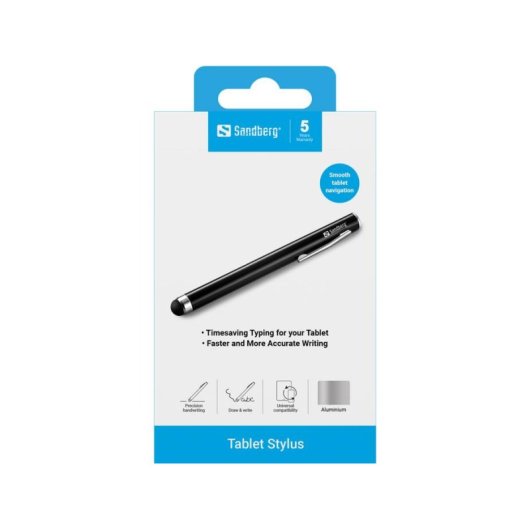 Lápiz Digital Sandberg Tablet Stylus Schwarz