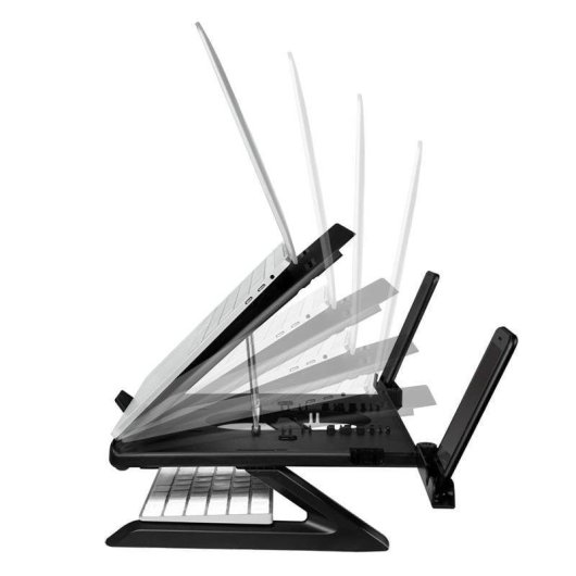 LogiLink AA0133 Supporto per portatile Tavolo 10 a 16" Pieghevole Regolabile Max 875 g