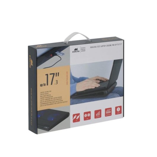 Ventilatore supplementare RivaCase 5557 17.3" 1100RPM con illuminazione e doppia USB