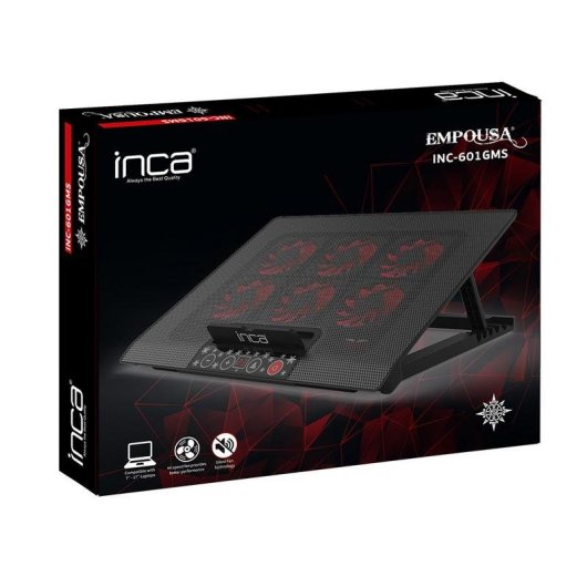 Ventilateur supplémentaire Inca INC-601GMS 17" 2500RPM avec éclairage rouge et commandes