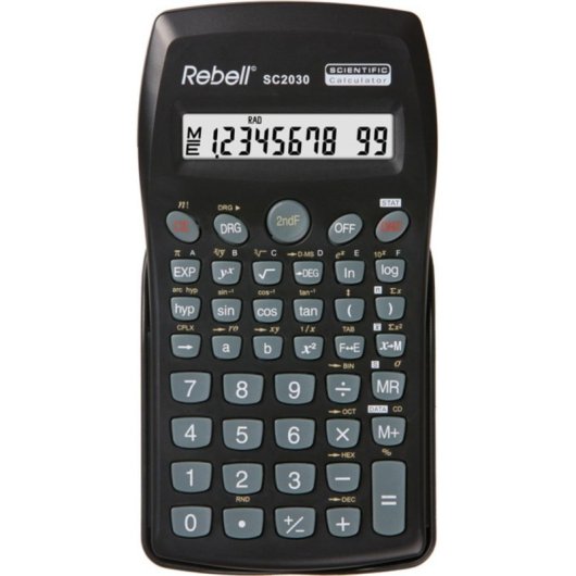 Calcolatrice scientifica Rebell SC2030 tascabile 10 cifre Nero