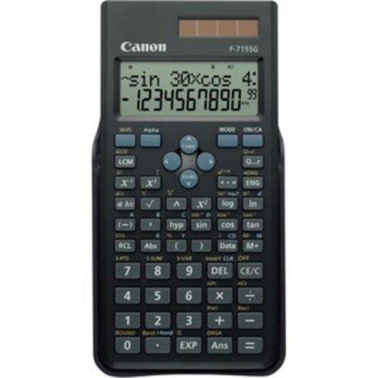 Calculadora científica Canon F-715SG 12 dígitos 2 linhas Alimentação bateria/solar Rosa Branco