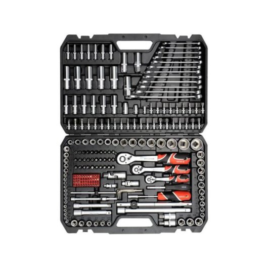 Juego de enchufes Yato YT-38841 1/2" Métrico/Imperial 216 piezas