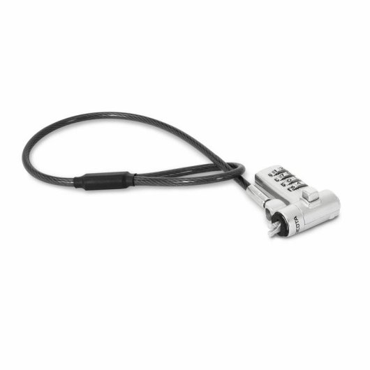 Cavo antifurto Dicota D32050 0,3 m Lucchetto a combinazione Argento