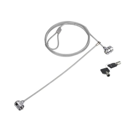 Cable antirrobo Conceptronic CNBSLOCK15T 1,5 m 2 llaves Plata