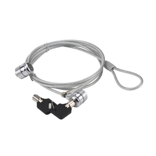 Cable antirrobo Conceptronic CNBSLOCK15T 1,5 m 2 llaves Plata