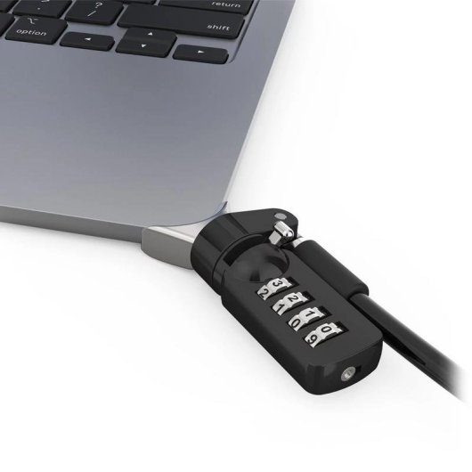 Cavo antifurto Compulocks MBALDG04CL Ganci di blocco schermo Argentato