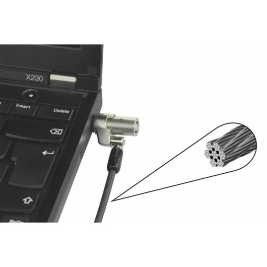 Câble antivol Dicota D31540 2 m Clé Acier Noir