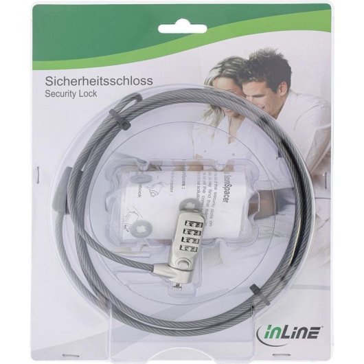 Cable antirrobo InLine 55702 2 m Cerradura con combinación