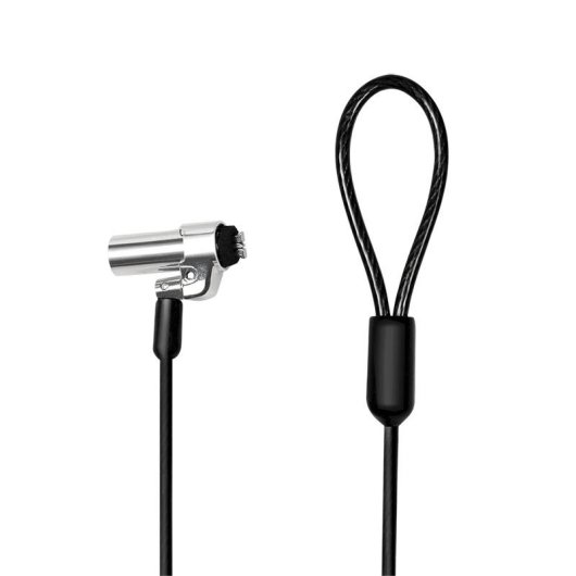 Cable antivol LogiLink NBS013 1,8 m Clé Noir Argent