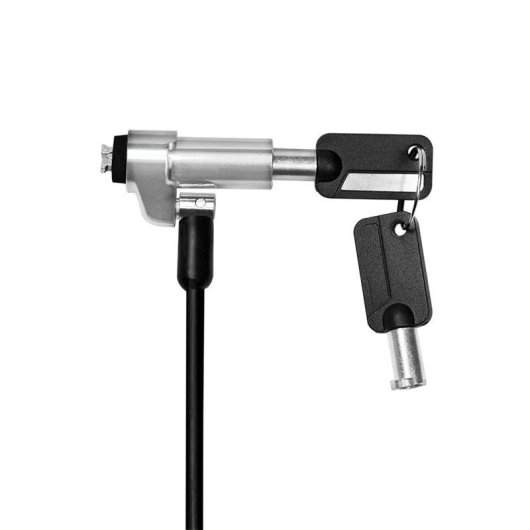 Cable antivol LogiLink NBS013 1,8 m Clé Noir Argent