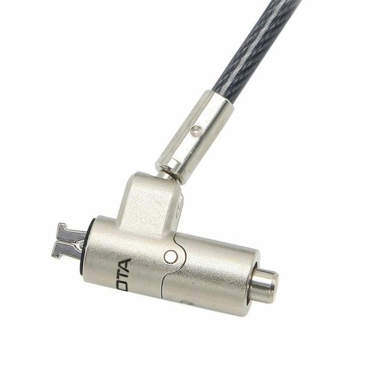 Cavo antifurto Dicota D31886 2 m Kensington 2 chiavi gomma zinco acciaio nero argento