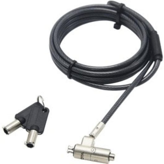 Cavo antifurto Dicota D31886 2 m Kensington 2 chiavi gomma zinco acciaio nero argento