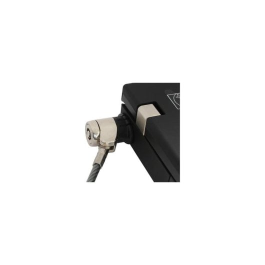 Cable antirrobo InLine 55703 2 m Llave Zinc acero Negro Plata