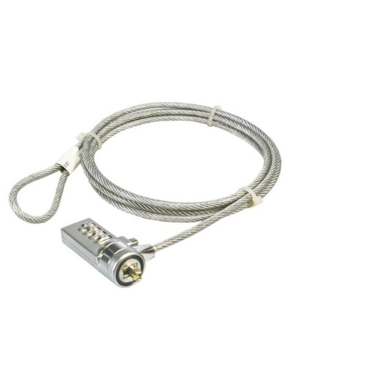 Câble antivol pour ordinateur portable LogiLink avec combinaison 1,5 m