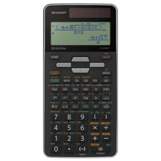 Calcolatrice tascabile Sharp EL-W506T 16 cifre Alimentazione mista Nero/Grigio