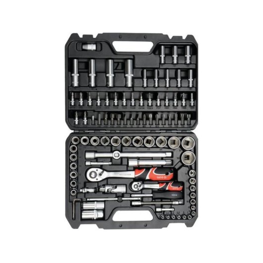 Set di utensili meccanici Yato YT-12681 con chiave a ratchet 94 pezzi