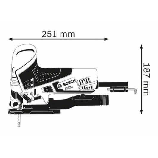 Serra elétrica Bosch 0 601 58G 000 650 W 2,5 m