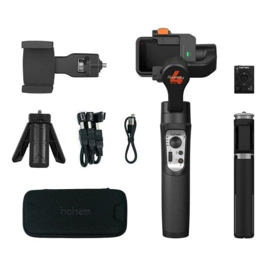 Estabilizador de câmara Hohem iSteady Pro4 3 eixos motor sem escovas desportivo