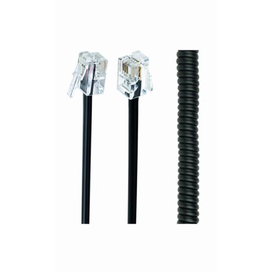 Cable de espiral para teléfono Gembird TC4P4CS-2M 2 m RJ10