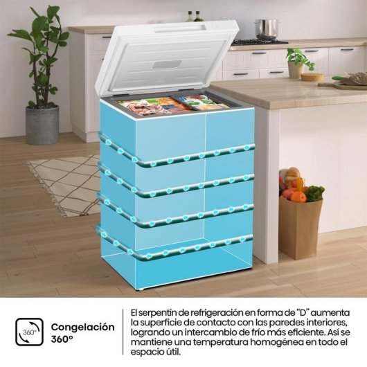 Congelador Hisense FT100N1AWDL 92L Convertible Clase D