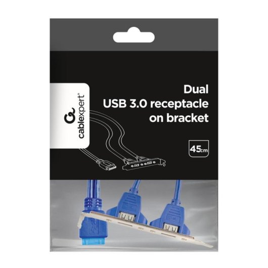 Adattatore USB 3.0 per IDE Gembird Doppia Porta Blu